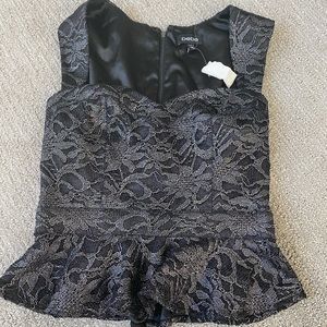 Bebe Peplum Top